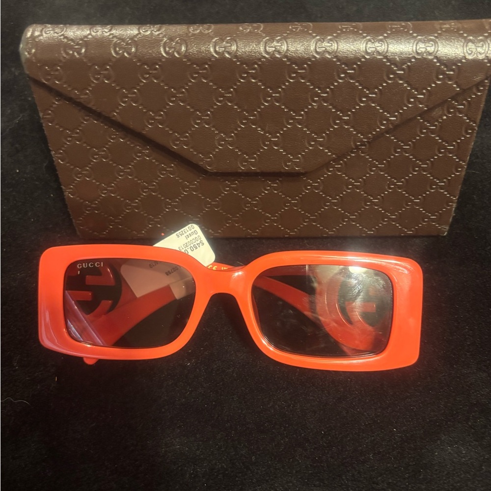 Gucci coral  Sunglasses Bold Statement Design